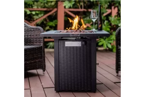 Legacy Heating 28″ Wicker & Rattan Fire Pit Table