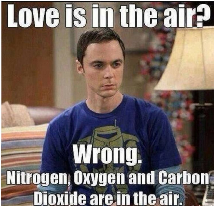 Crazy Hilarious Valentine's Day Memes card to her sheldon copper