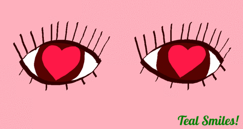 Love Messages and Quotes Red LOve Shape In My eyeballs -couple