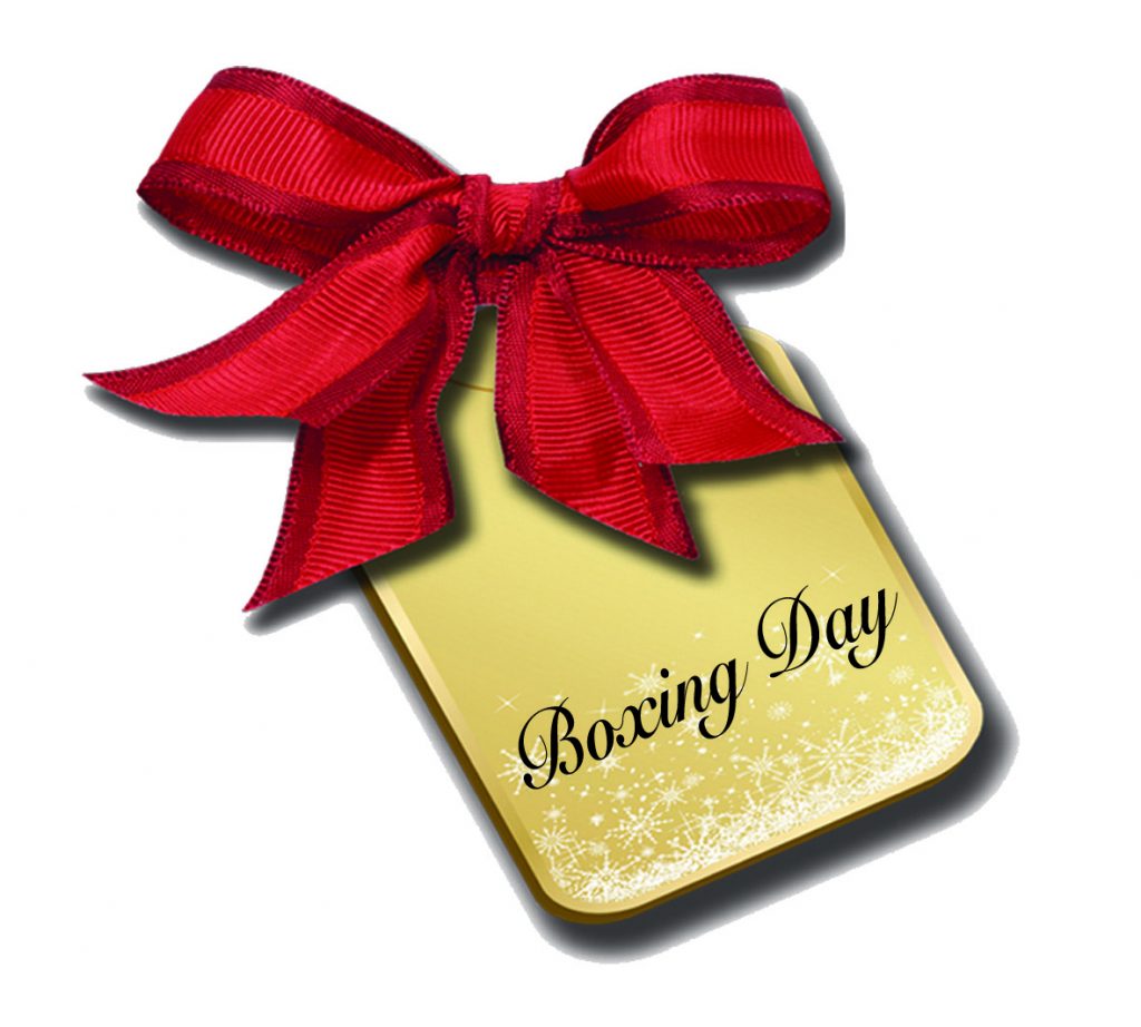 Beautiful Golden Boxing-Day-Tag-Red-Bow-Image