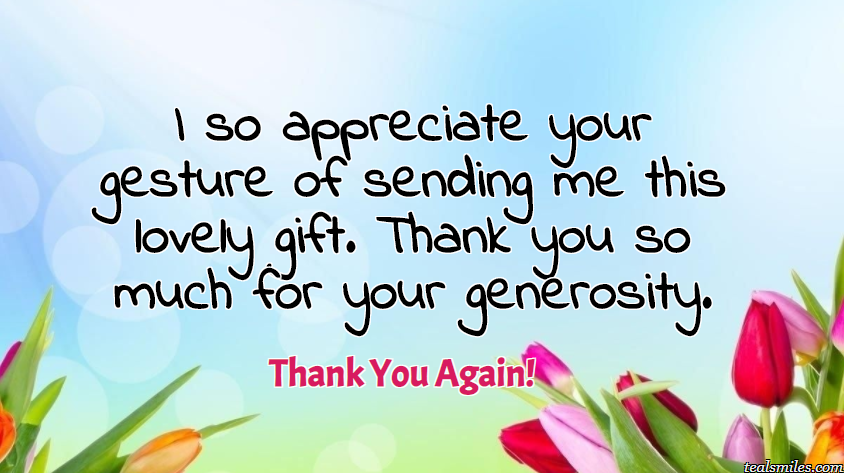 Thank You Messages For Gift