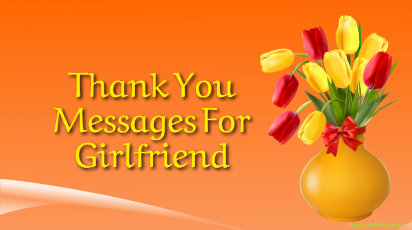 Appreciation Thank You romantic Messages For Girlfriend