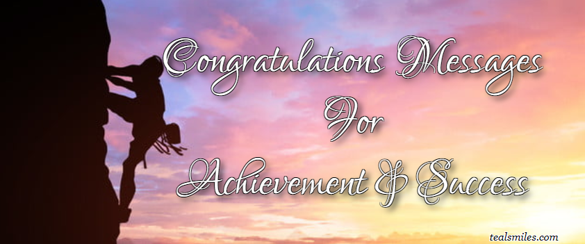 Congratulations Messages For Achievement And Success