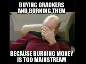 happy Diwali Meme -- Buying crackers and burning them