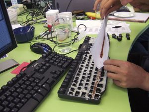 office keyboard prankapril-fools-day-pranks at work