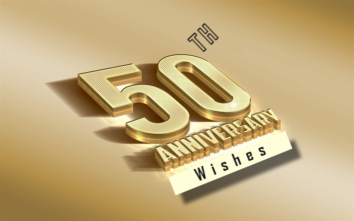 Big 50 Anniversary Celebration Wishes