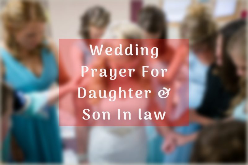 Special Wedding Prayer For Daughter And Son In law